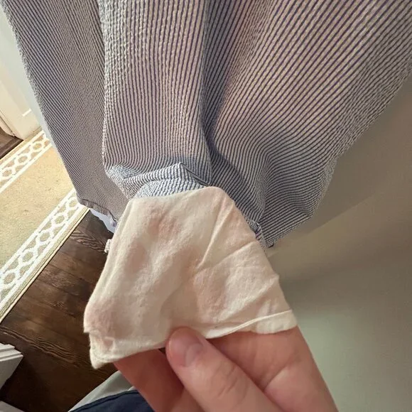 J. Crew Blue and White Striped Midi Dress - Picture 5 of 8